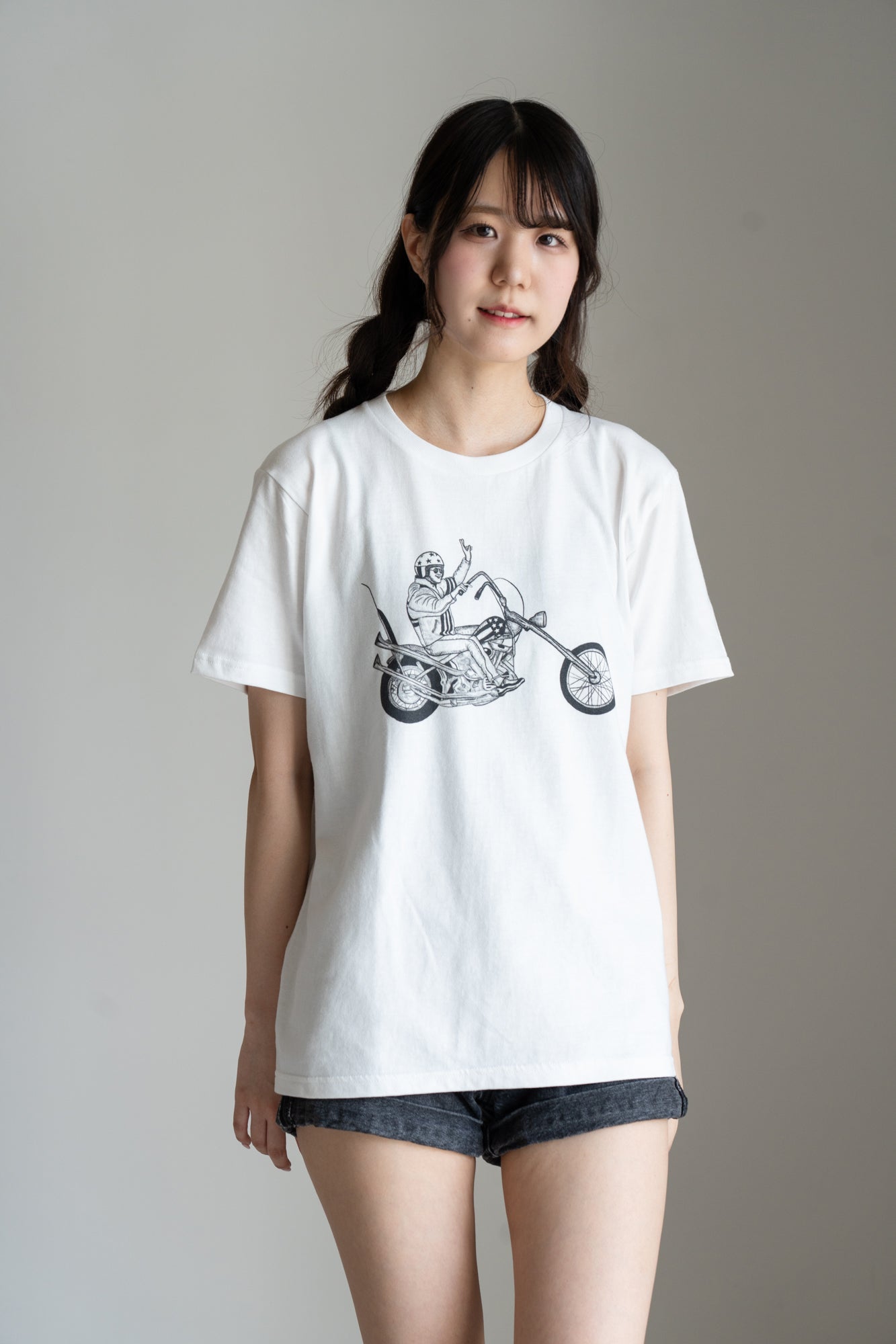 サイズ1 subculture biker girl Tシャツ 白 Felicity オリジナルTシャツ - Biker Girl | Felicity Cafe