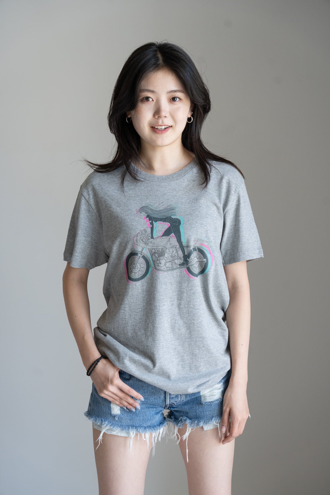 サイズ1 subculture biker girl Tシャツ 白 Felicity オリジナルTシャツ - Biker Girl | Felicity Cafe